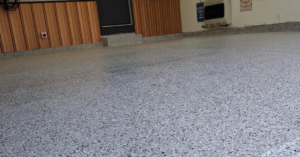 concrete garage floor after coating