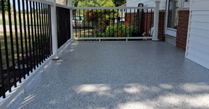front patio after epoxy