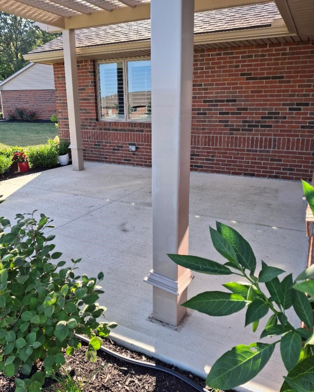 porch concrete floor before epoxy