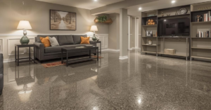 basement epoxy floor covering after installation plainsville oh