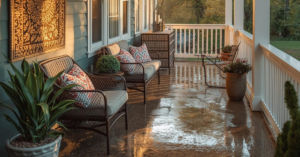 porch epoxy floor coating after installation marysville oh