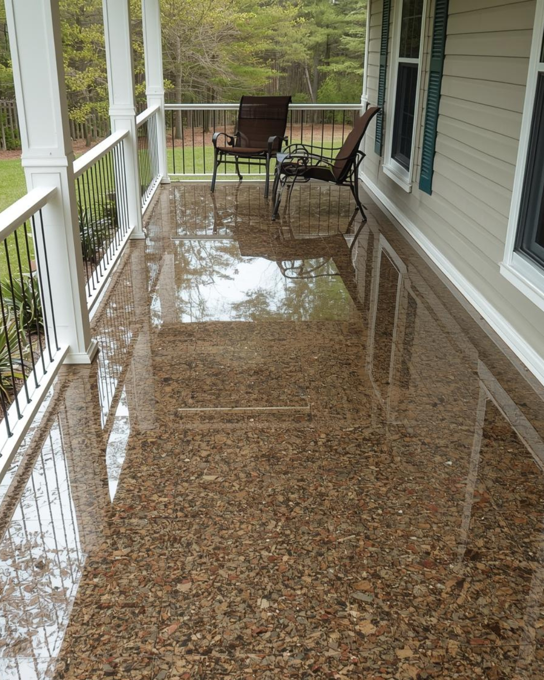 rustic flake porch epoxy columbus oh