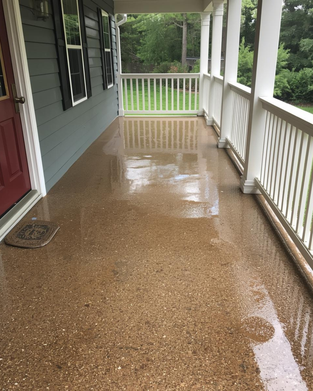 tan flake porch epoxy plain city oh